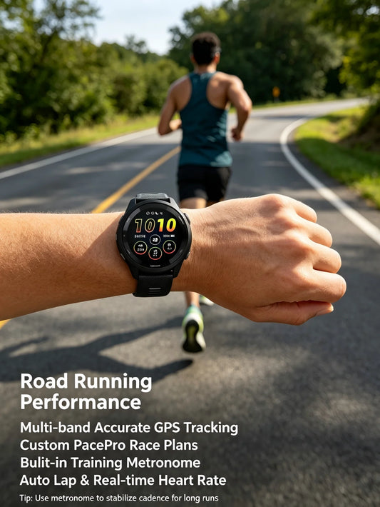 Garmin Forerunner 265 GPS Running Smartwatch Multi Band GPS