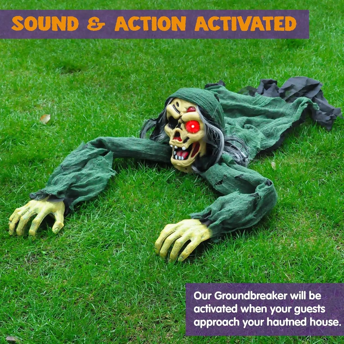 Joyfy Zombie Groundbreaker Outdoor Halloween Graveyard Decor