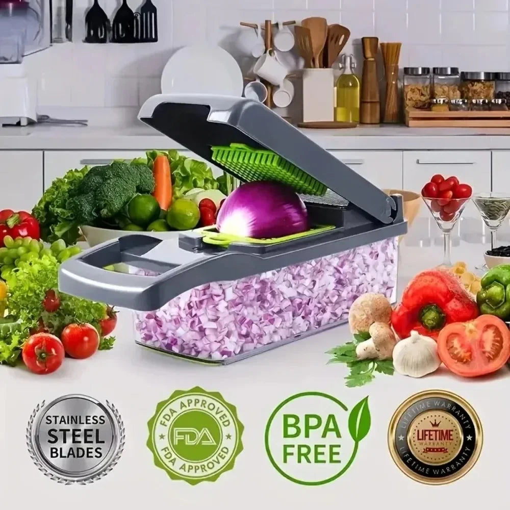 Galavilly Multifunctional Vegetable Chopper Grater Slicer Dicer Kitchen Tool