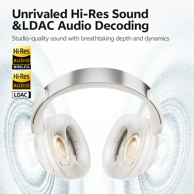QCY H3S Over-Ear Headphones With Hi-Res LDAC Spatial Sound ANC