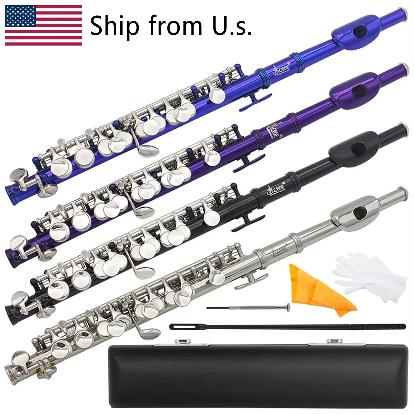 IRIN Slade 16 Holes C Key Piccolo Cupronickel Body Woodwind