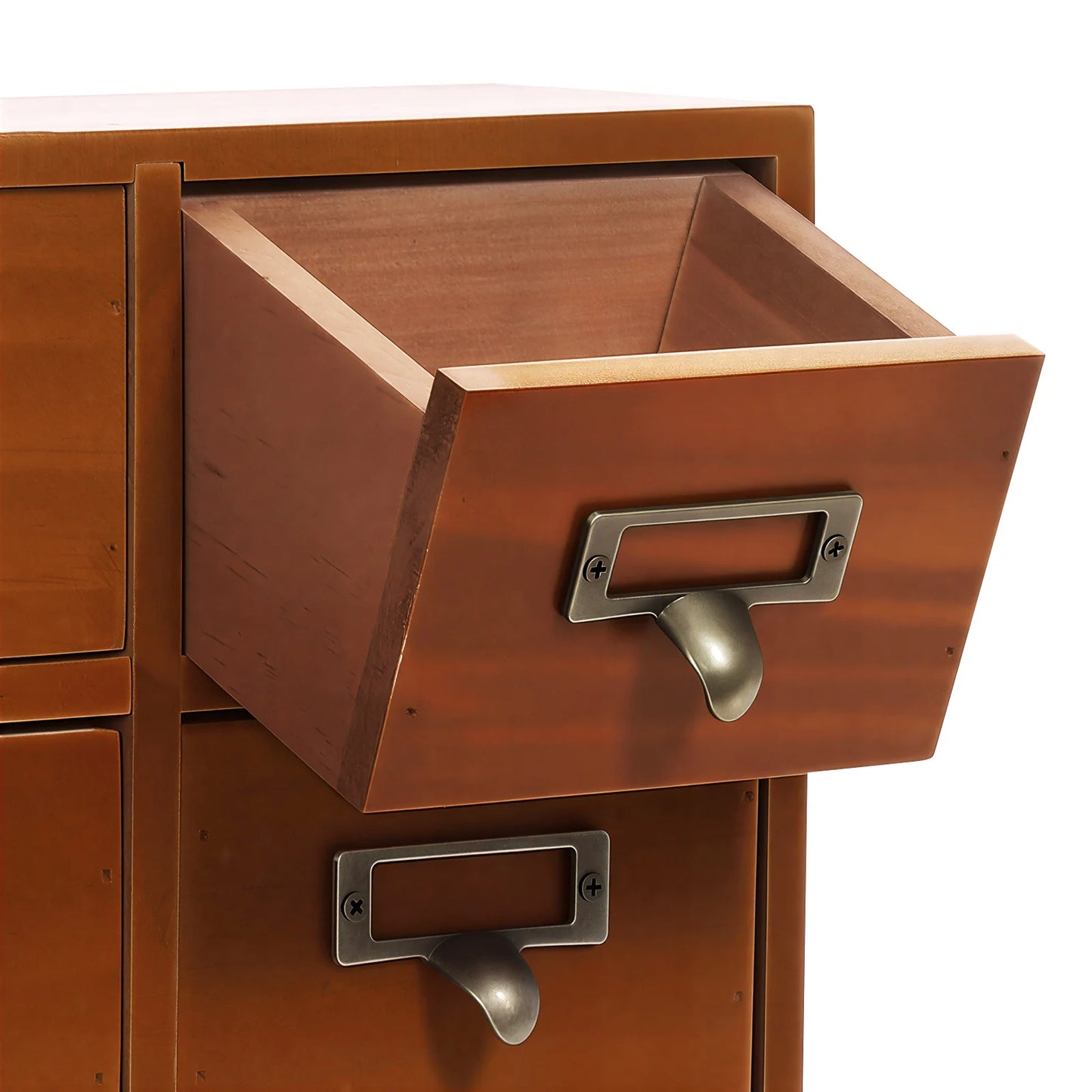Pine Wood 64 Drawer Storage Cabinet Tabletop Organizer For Office