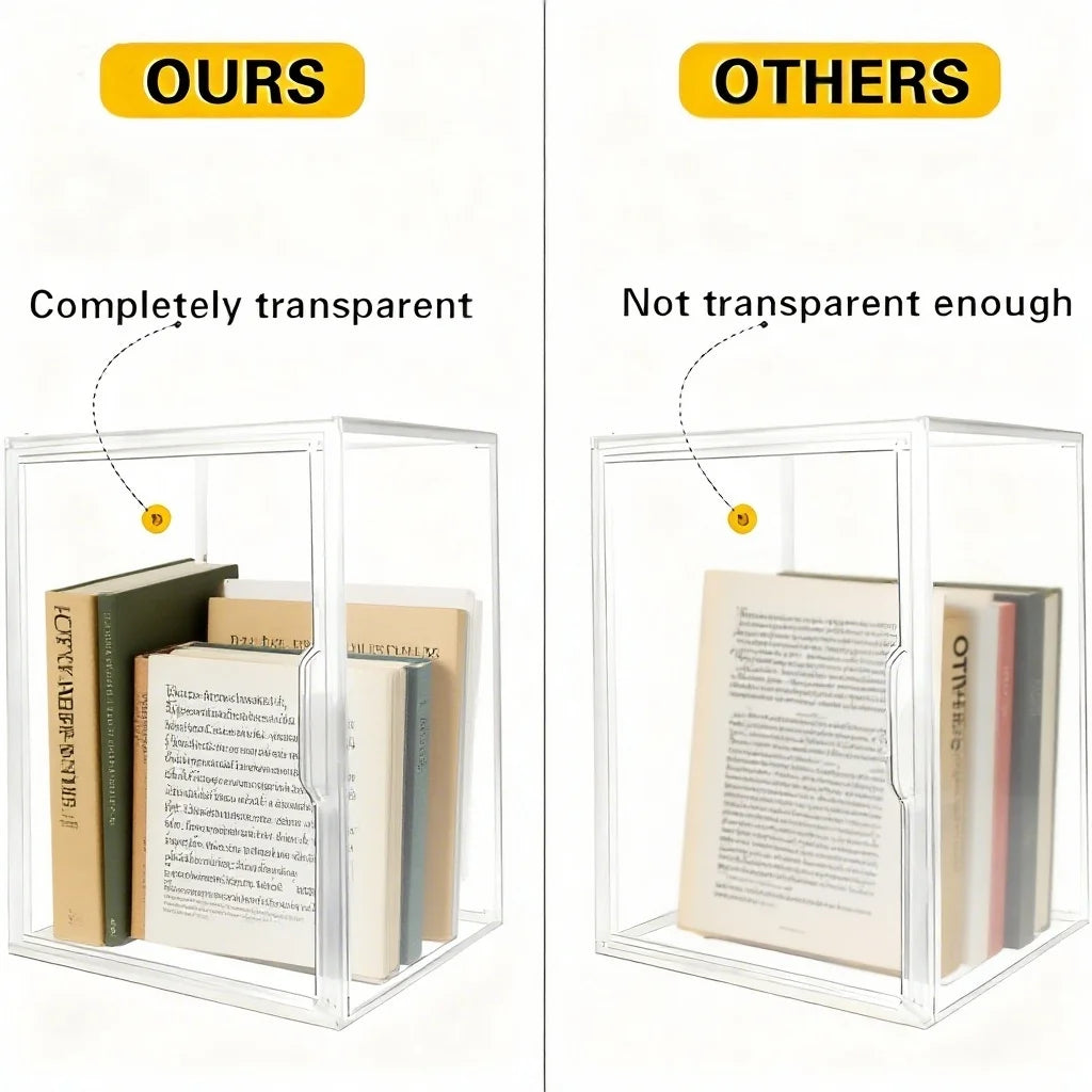 Acrylic Display Box Transparent Stackable Organizer for Blind Box Collectibles