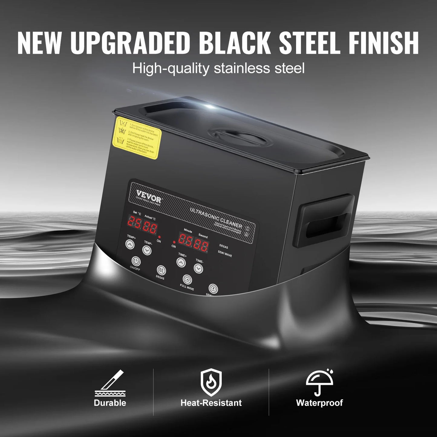 SucceBuy Ultrasonic Cleaner For Dishes Portable Kitchen Appliance