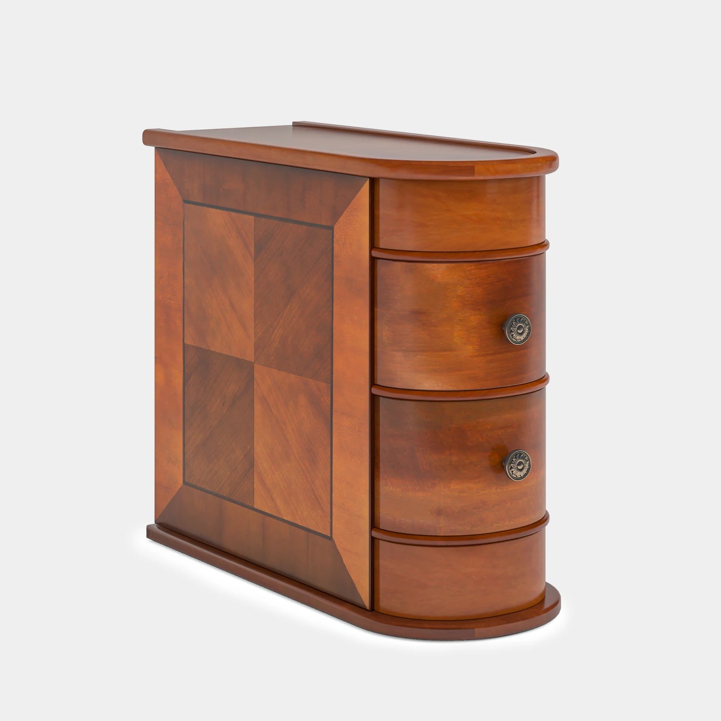 Tribesigns Solid Wood End Table With Drawer For Bedroom