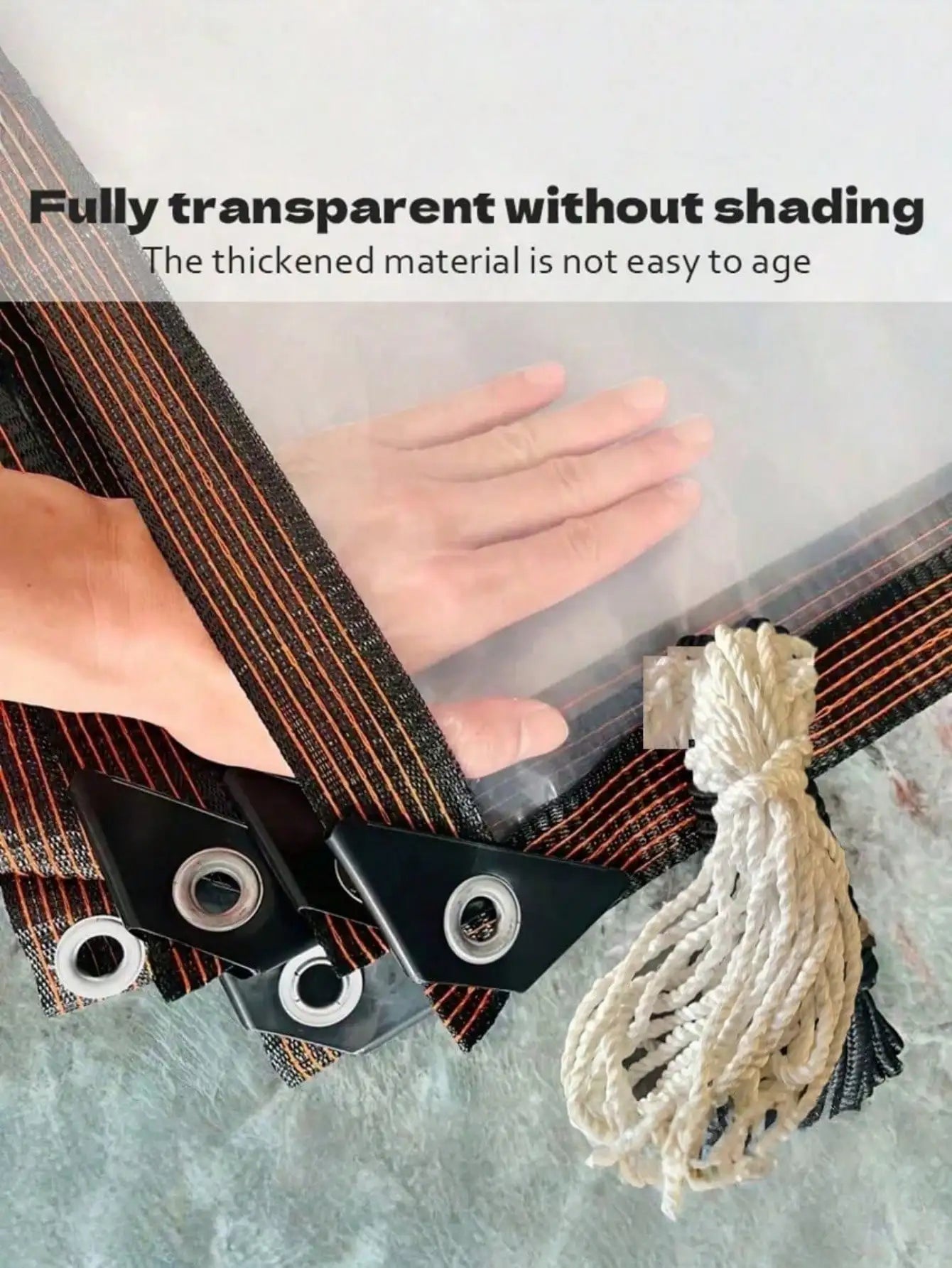 Heavy Duty Waterproof Transparent Tarp For Patio And Garden Use