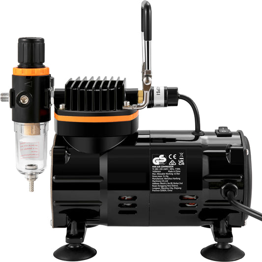 SucceBuy Professional Dual Action Airbrush Kit 120W Spray Gun