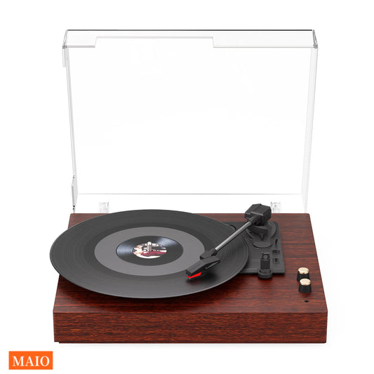 Maio Bluetooth Record Player 3-Speed Turntable With Speakers And Aux