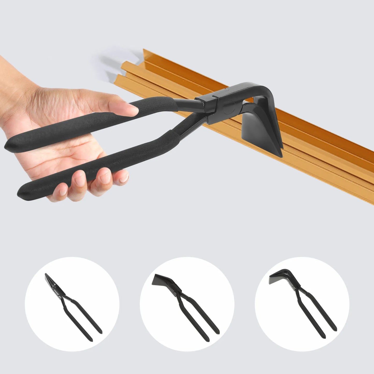 3 Piece Metal Bending Pliers Set Straight 45 Degree And 90 Degree For DIY