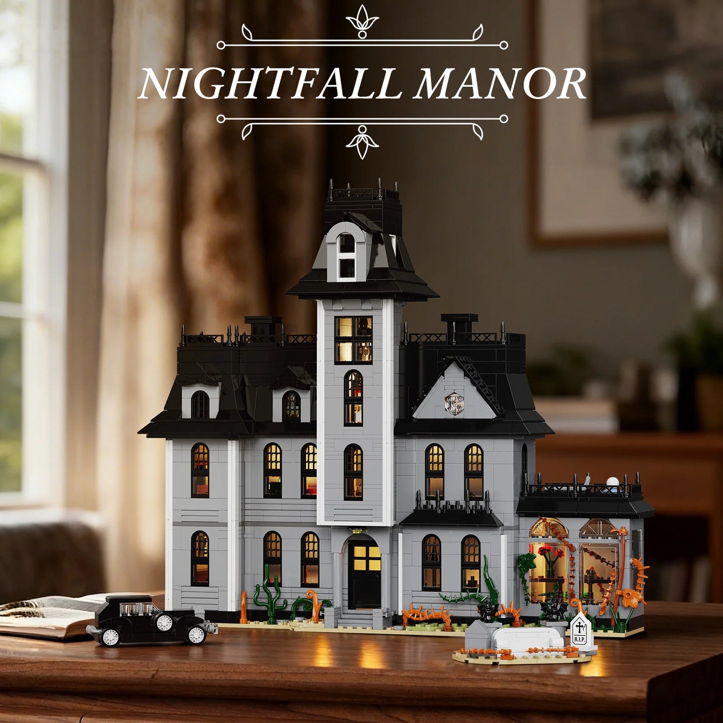 Nightfall Manor Gothic Architecture Building Blocks Set