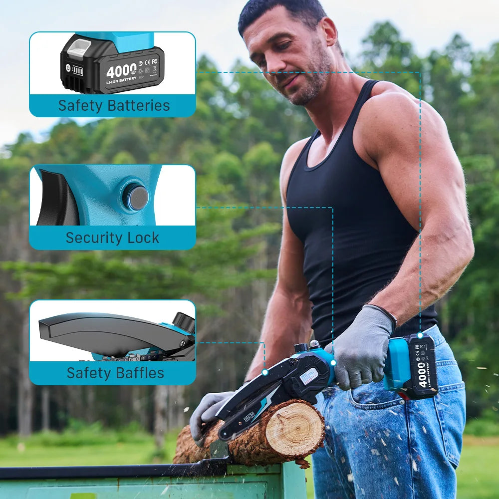 Seesii Cordless Mini Chainsaw for Makita 18V Battery