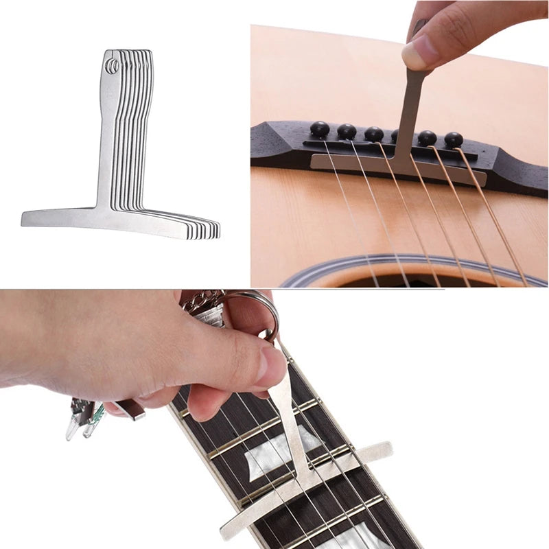 Guitar Luthier Radius Gauge Kit With String Action Ruler Set