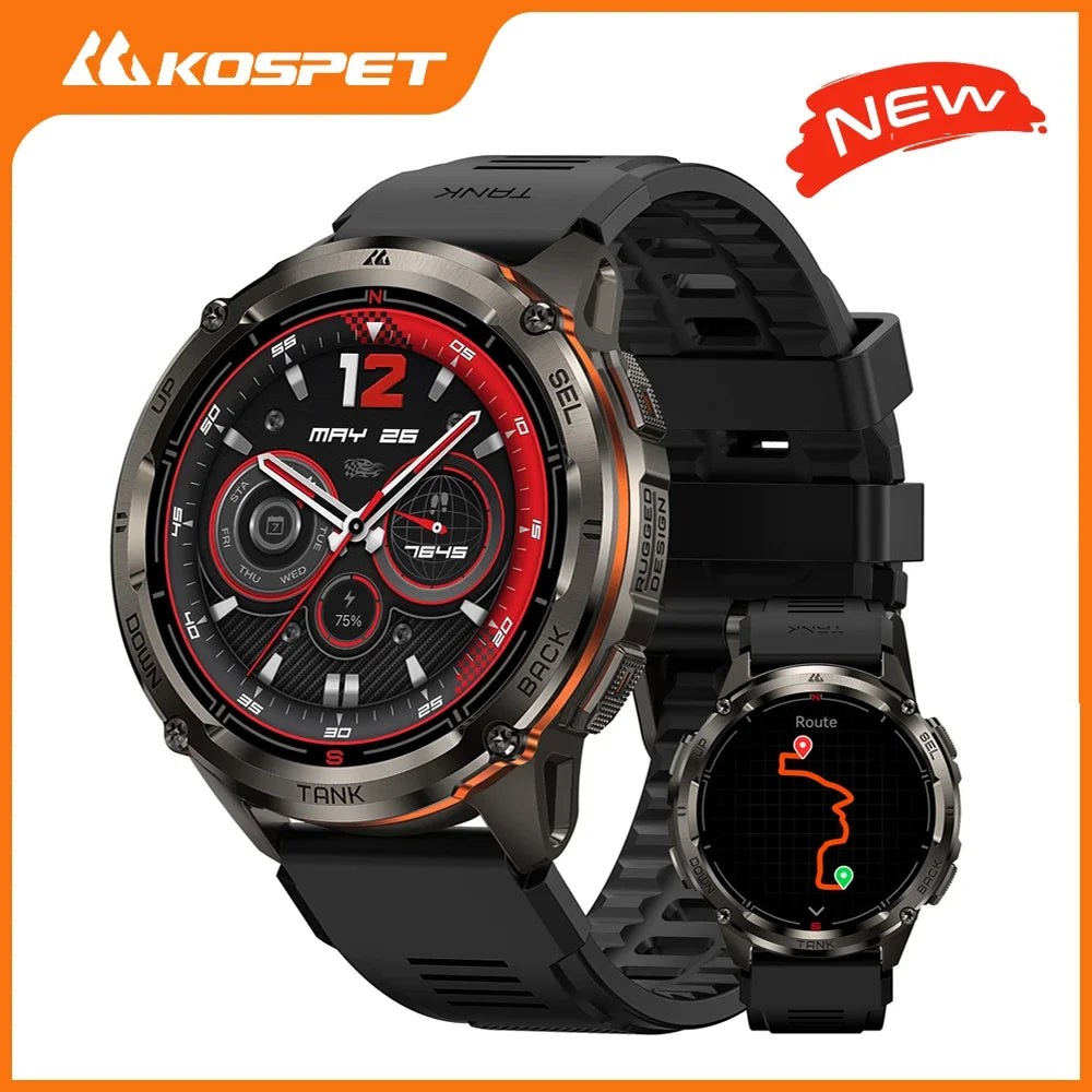 KOSPET Tank T3 Ultra 2 GPS Smartwatch With Bluetooth Calls