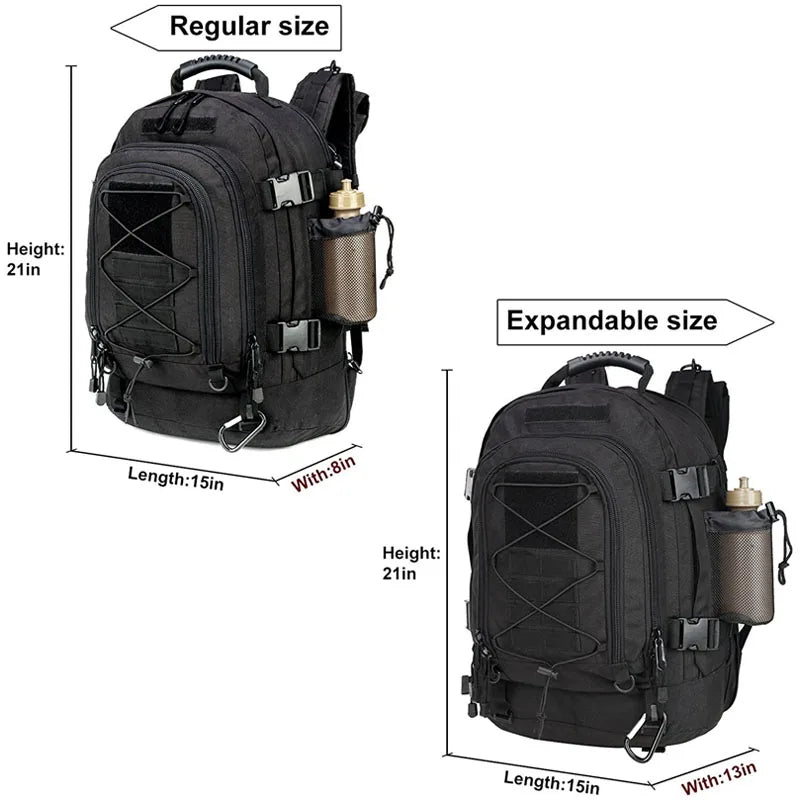 LQARMY Waterproof Tactical Backpack With Integrated Molle Gear Webbing