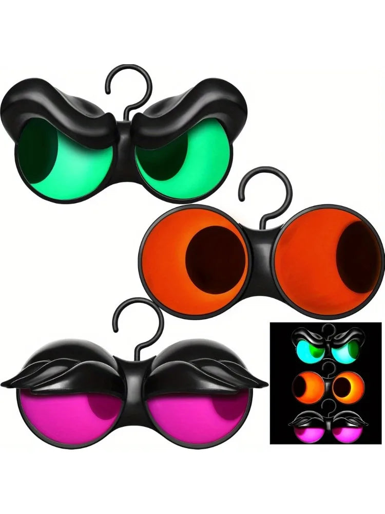 Animated Flashing Glowing Eyes Halloween Outdoor Decoration