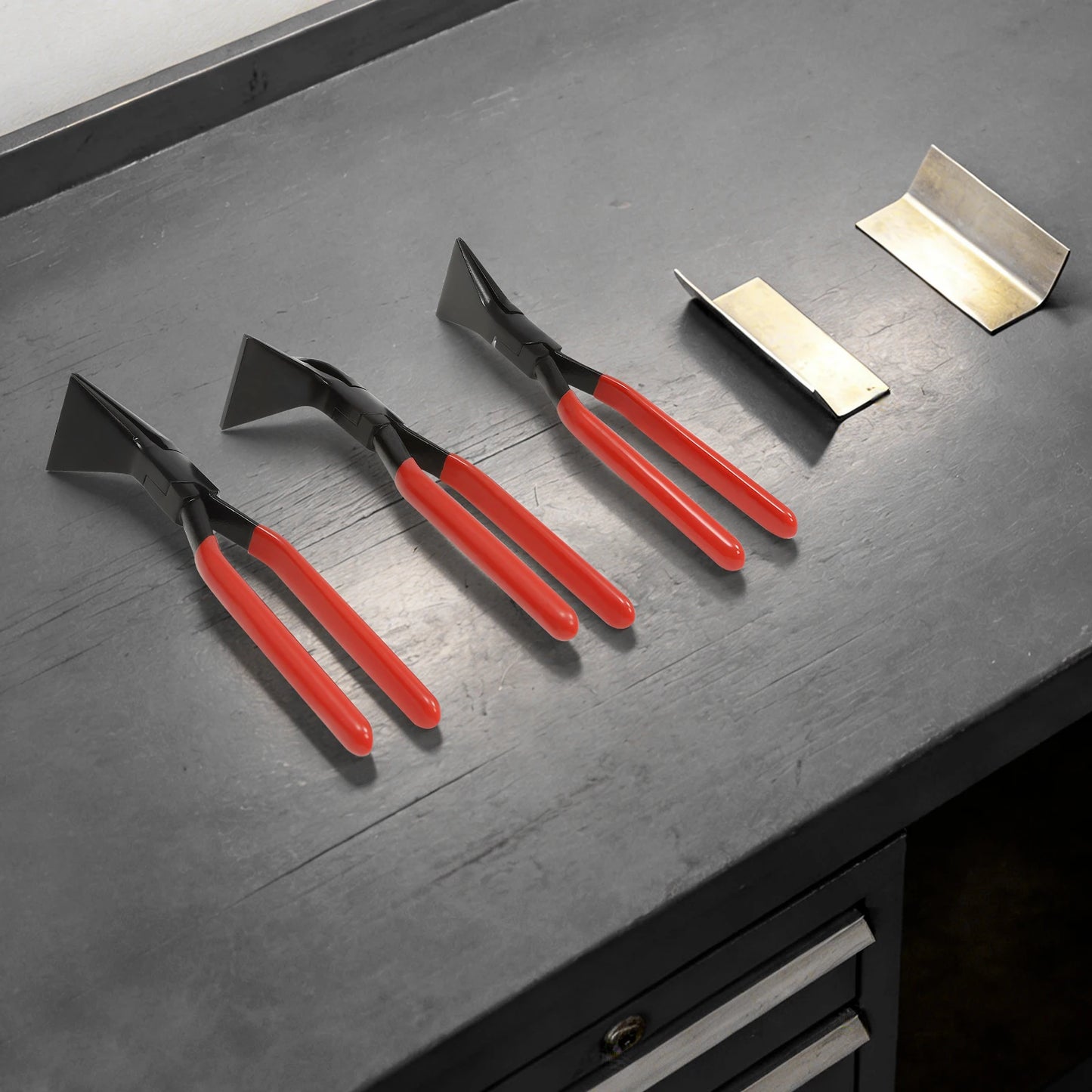 3 Piece Metal Bending Pliers Set Straight 45 Degree And 90 Degree For DIY