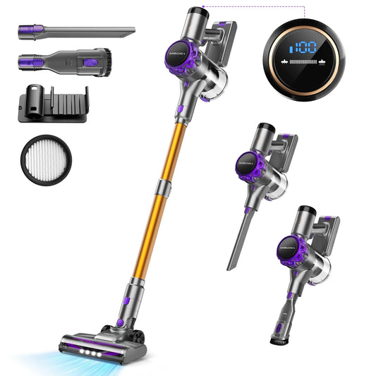 INSE S3P Cordless Vacuum Cleaner 45KPa Handheld Stick Vacuum LED Display