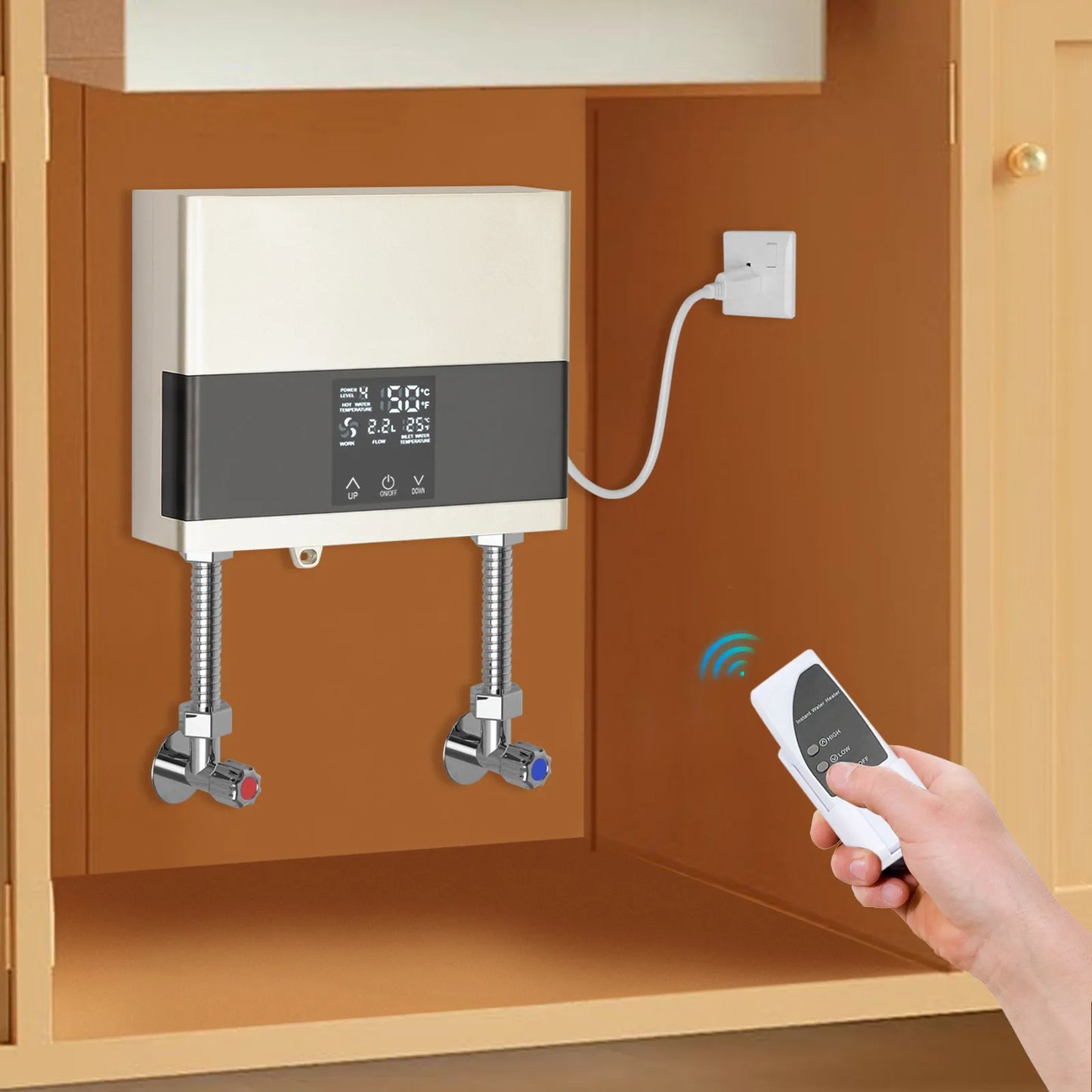 Sweetmile Mini Electric Water Heater 110V 4000W Instant Hot Water
