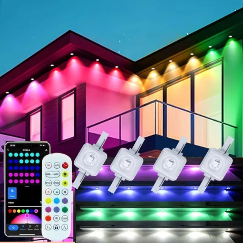 MIMIRGB Smart Outdoor Eaves Lights IP67 Waterproof With App Control
