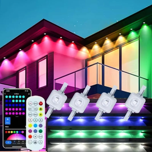 MIMIRGB Smart Outdoor Eaves Lights IP67 Waterproof With App Control