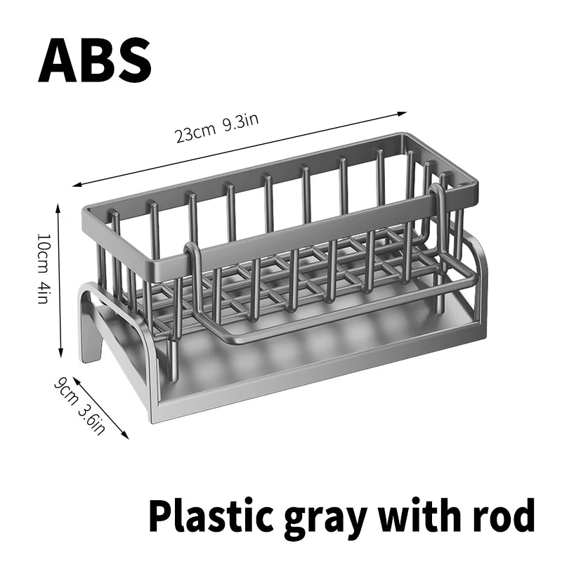 Stainless Steel Sink Drainage Rack and Dishcloth Storage