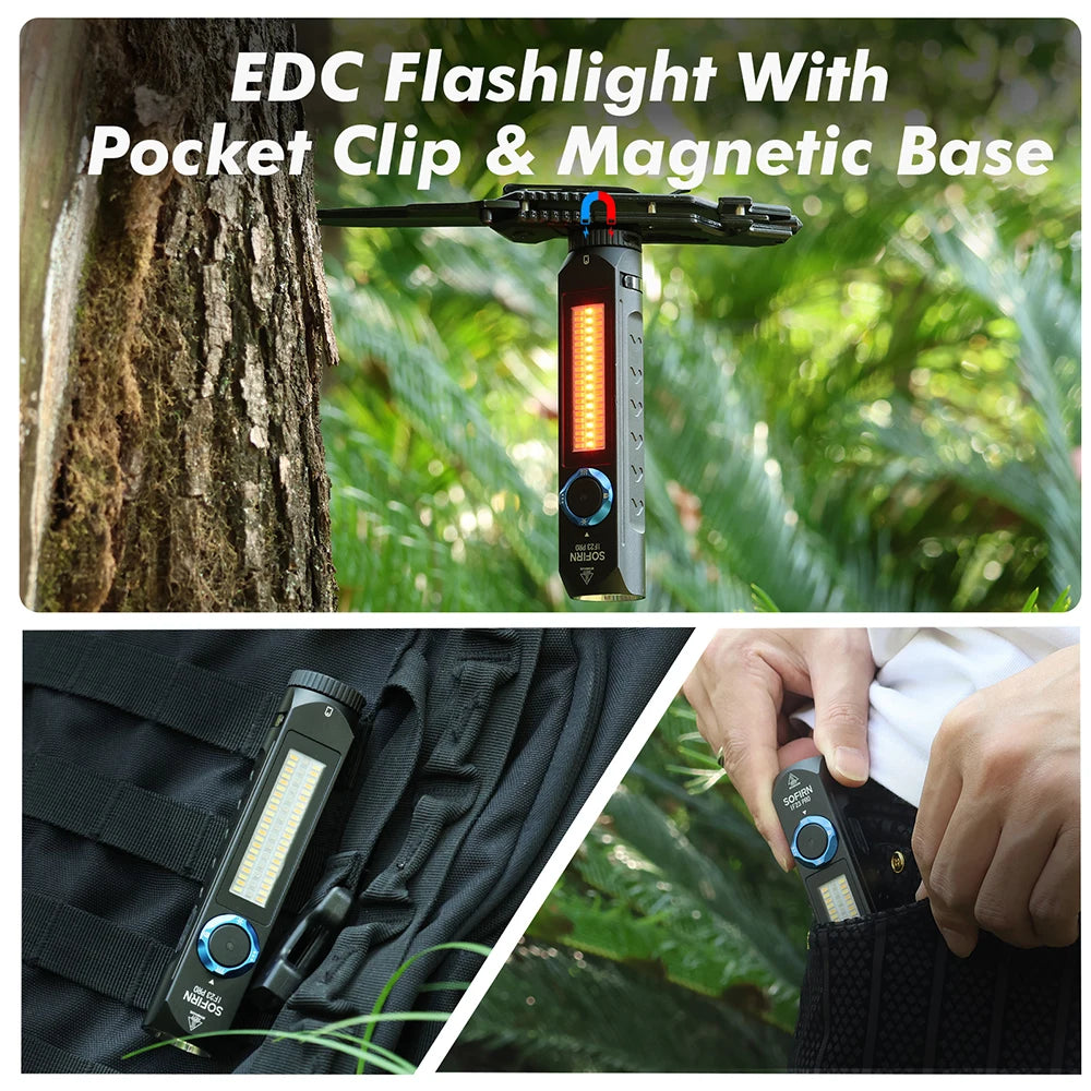 Sofirn IF23 Pro RGB XHP70B LED Flashlight 5000LM Rechargeable