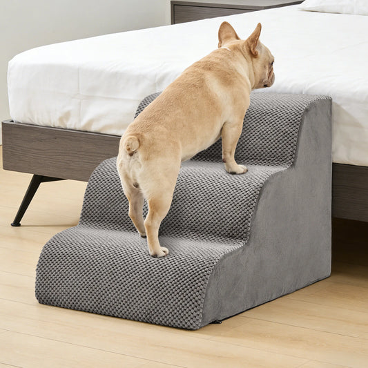 Curved High Density Foam Dog Stairs Ramp Indoor Non Slip