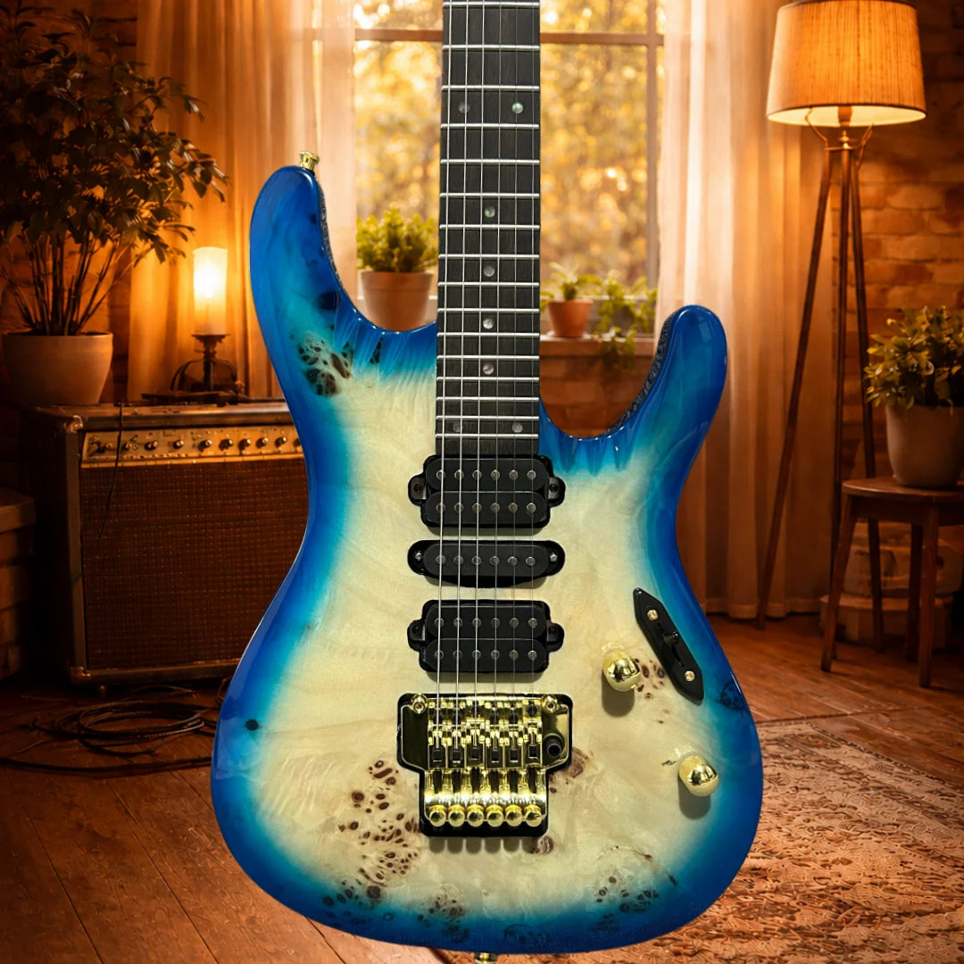Oucey Professional Electric Guitar With Maple Body And Rosewood Neck