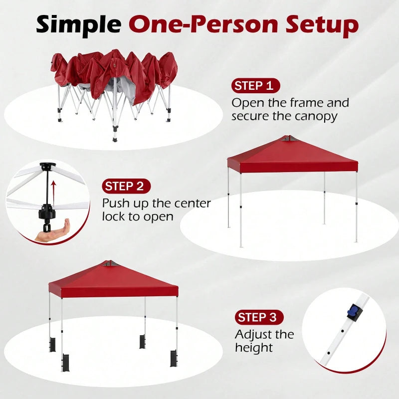 Pop Up Canopy Tent Instant Setup For Outdoor Events