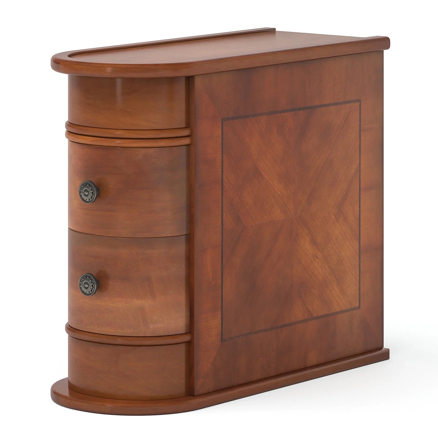 Tribesigns Solid Wood End Table With Drawer For Bedroom