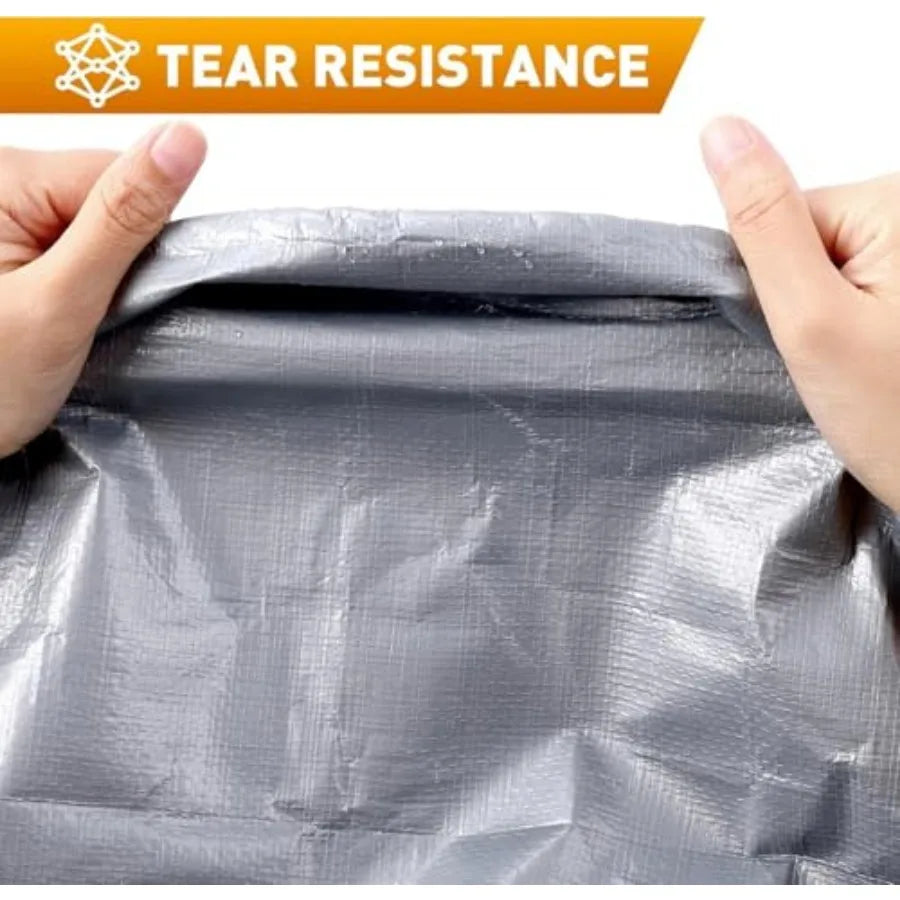 Heavy Duty Waterproof Tarp With Rustproof Grommets UV Protection