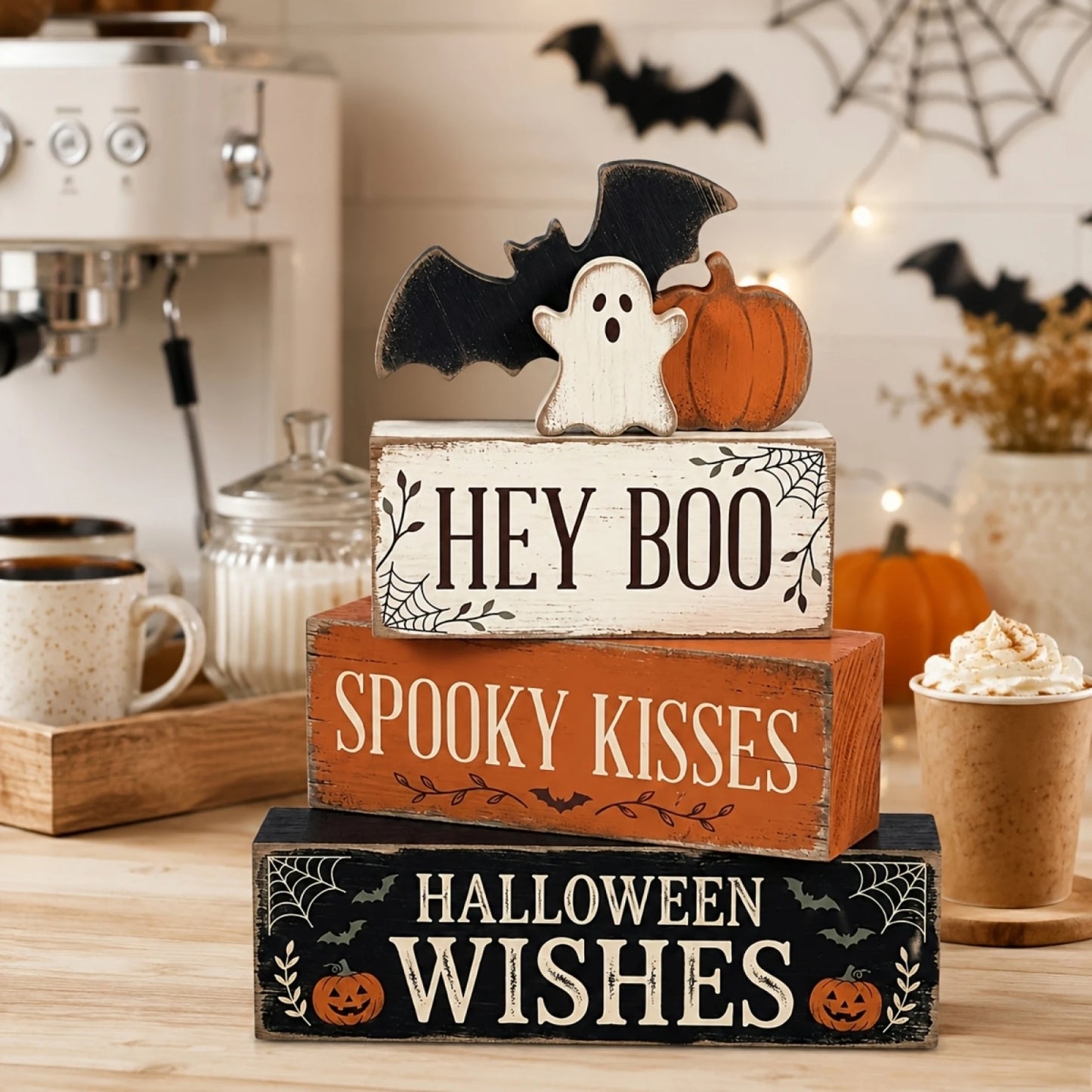 Rustic Halloween Tiered Centerpiece Farmhouse Table Decor