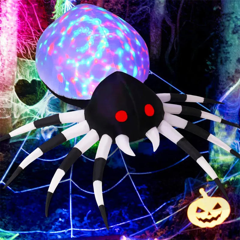 Halloween LED Lights Giant Spider Outdoor Inflatable Decoration
