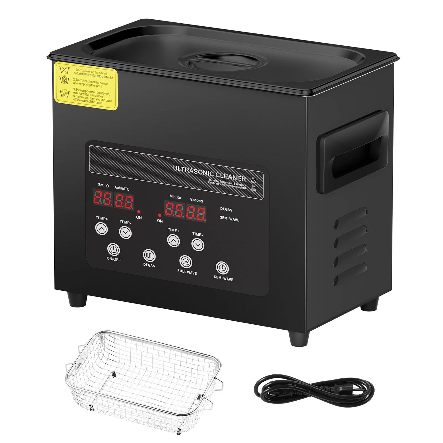 SucceBuy Ultrasonic Cleaner For Dishes Portable Kitchen Appliance