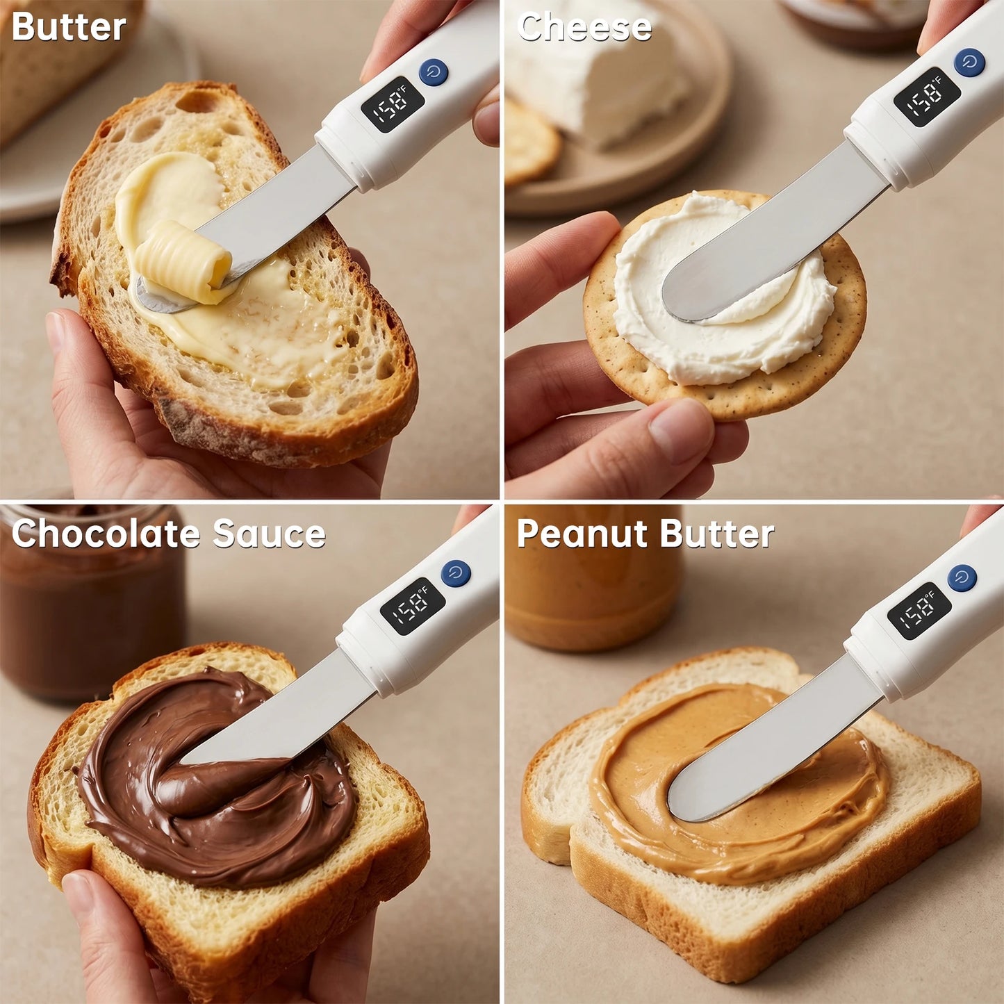 USB Rechargeable Heated Butter Knife Spreader For Cheese And Toast