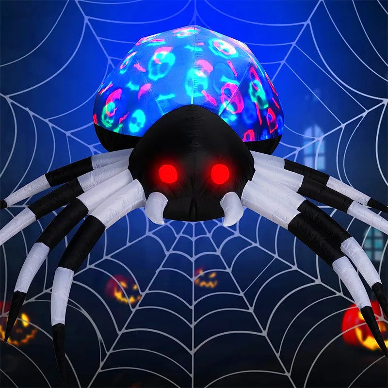 Halloween LED Lights Giant Spider Outdoor Inflatable Decoration