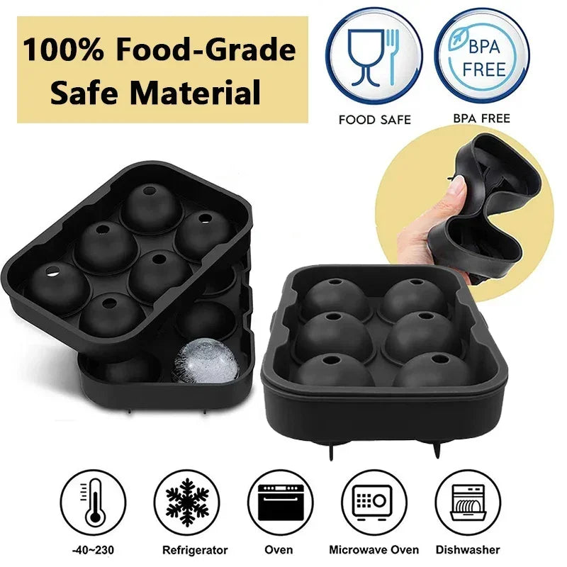 Perffee Premium Silicone Whiskey Ice Ball Mould Set