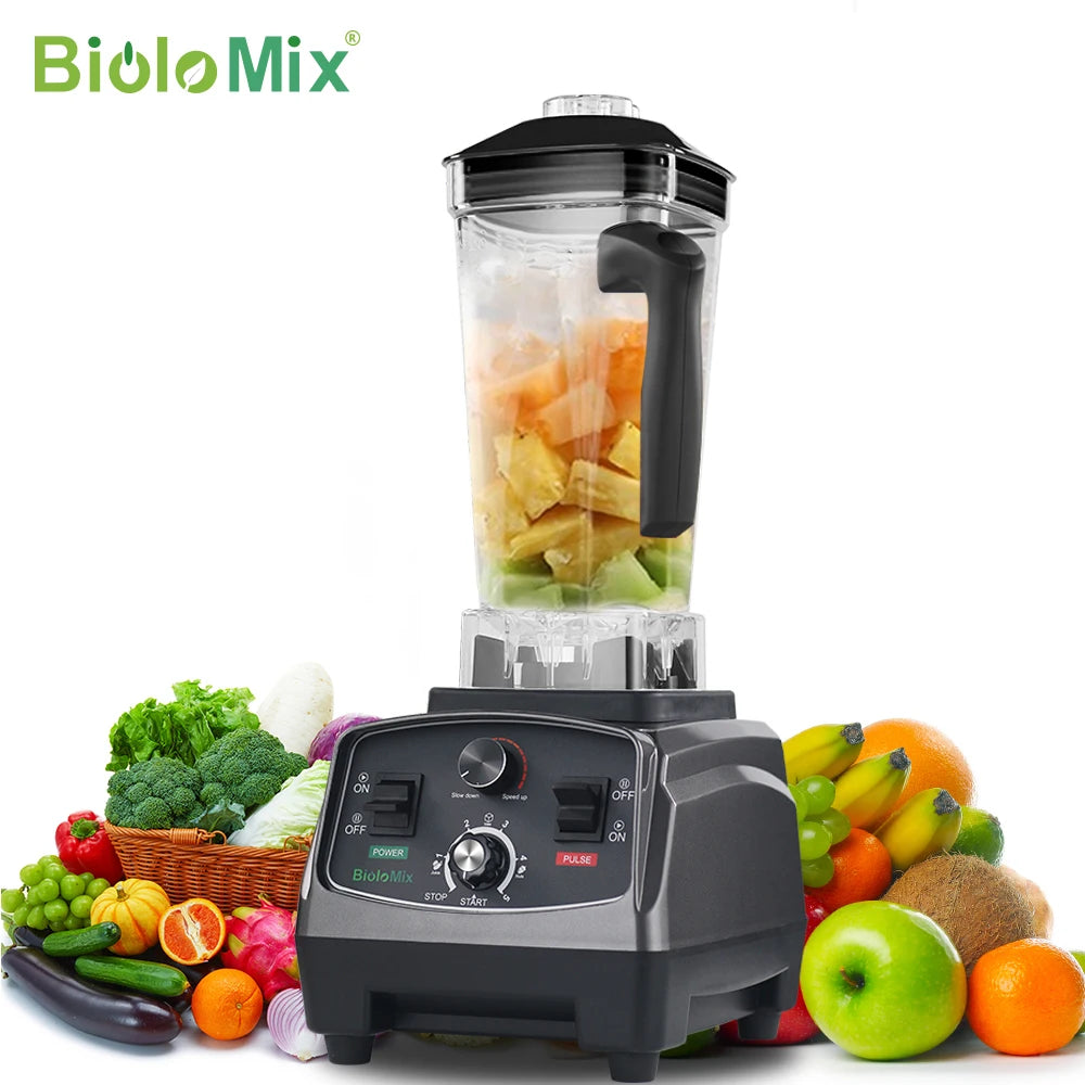 Biolomix 3HP 2200W Heavy Duty Timer Blender Mixer Juicer