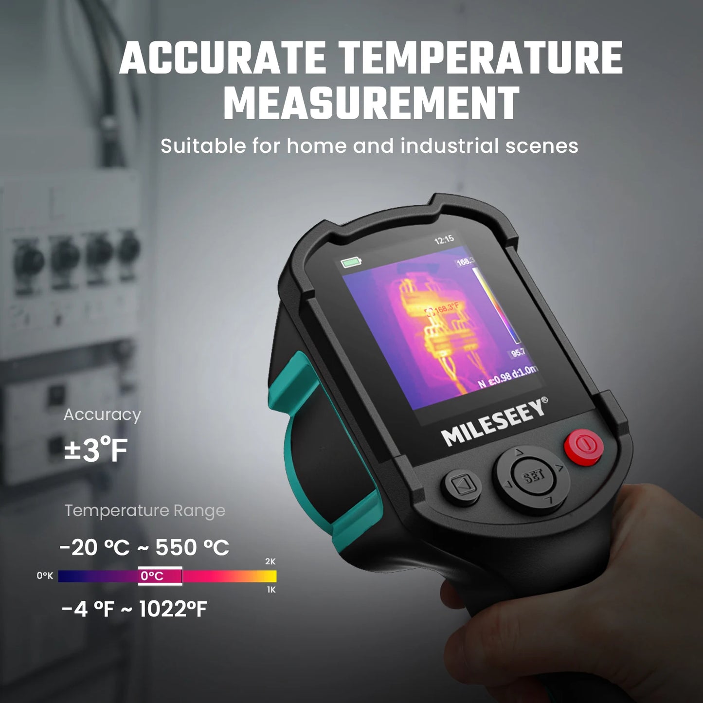MiLESEEY TR10 Thermal Camera 192x192 Thermal Imaging 25 Hz Rechargeable