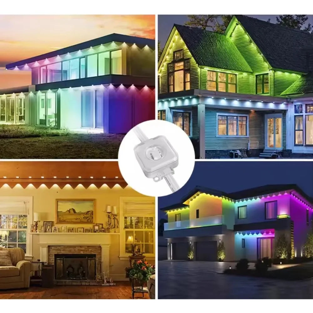 MIMIRGB Smart Outdoor Eaves Lights IP67 Waterproof With App Control