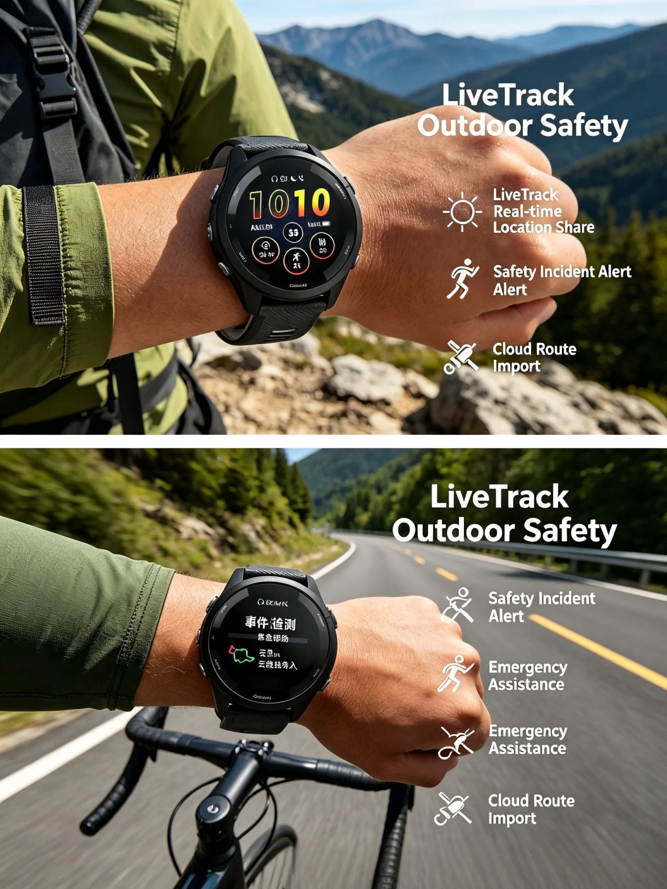 Garmin Forerunner 265 GPS Running Smartwatch Multi Band GPS