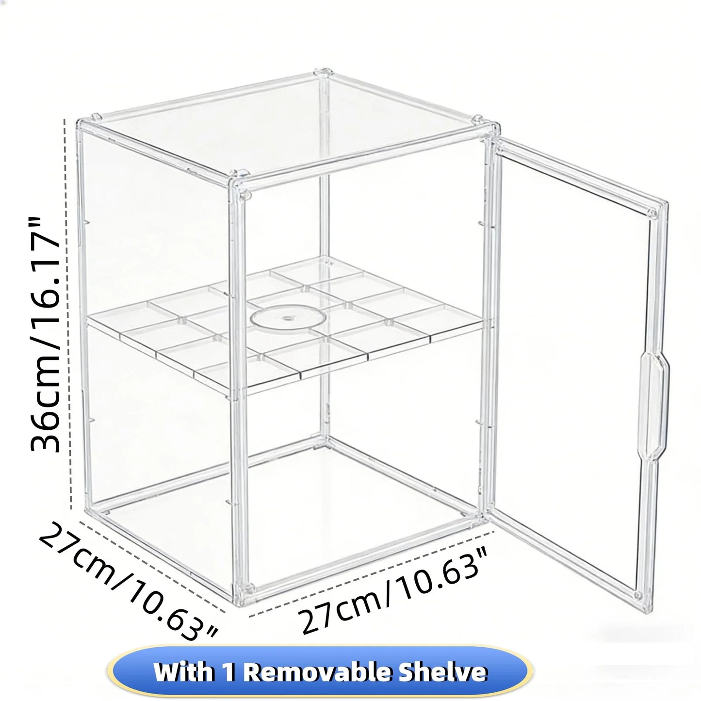 Acrylic Display Box Transparent Stackable Organizer for Blind Box Collectibles