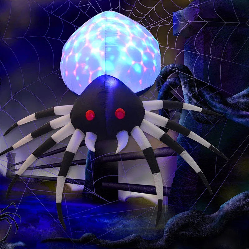 Halloween LED Lights Giant Spider Outdoor Inflatable Decoration