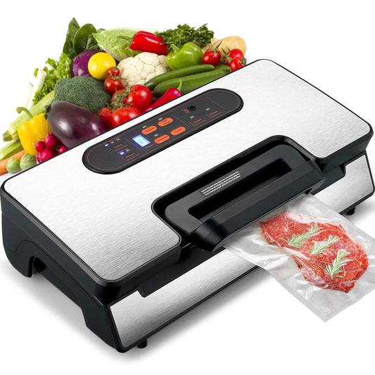 SucceBuy 90Kpa 130W Vacuum Sealer With Free 10pcs Vacuum Bags